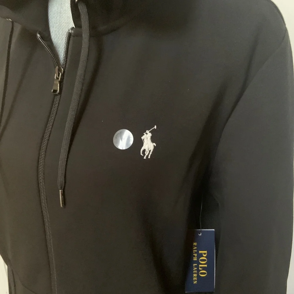 Polo Ralph Lauren mens black zip up hoodie jacket - Picture 3 of 6